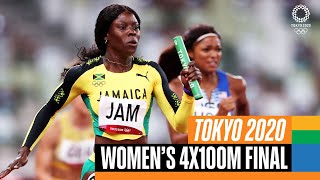 Womens 4x100m Final 🏃‍♀️  Tokyo Replays [upl. by Nerine]