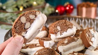 Biscuits de Noël italien pour le petitdéjeuner ou le goûterChocolat et amandes Glaçage au citron [upl. by Killigrew]