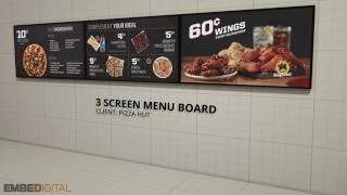 Pizza Hut  3Screen DelCO Menu Solution [upl. by Iderf]