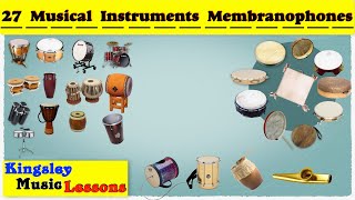 Membranophones 27 Musical Instruments Pictures amp Video  Ethnographic Classification  Kingsley Mu [upl. by Hibbert]