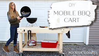 How to Build an EASY DIY Grill Cart amp BBQ Prep Station [upl. by Vanden]