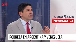 Argentina y Venezuela encabezan pobreza en Sudamérica  24 Horas TVN Chile [upl. by Assiled]