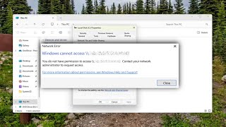 Windows Cannot Access Network Error on Windows 1011 Solution [upl. by Wye381]
