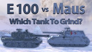 WOT Blitz Face Off  E 100 vs Maus [upl. by Ativak652]