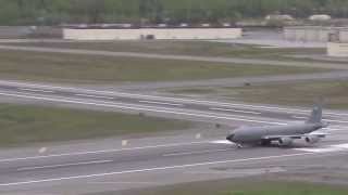 KC135 Takeoff at Joint Base ElmendorfRichardson [upl. by Avictor]