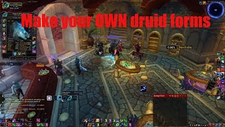 World Of Warcraft Mod  Editor Druid Forms Anything You Like Tutorial [upl. by Karlyn565]