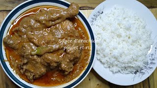 je vous montre comment preparer sauce darachide poulet recette trés simple et délicieux [upl. by Eentruok50]