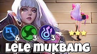 LELE MUKBANG SELENA STUN ELEMENTALIST AUTO KENYANG PAKCOY MAGIC CHESS MOBILE LEGENDS [upl. by Keefer]