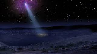 Comet as Star of Bethlehem animated STOCK FOOTAGE [upl. by Procora734]