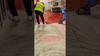 How to Apply Ucrete Polyurethane Floor Coating foryou epoxy video trending viral subscribe [upl. by Colwin]