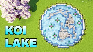 How To Build A Koi Lake  Minecraft Tutorial [upl. by Nnahteb]