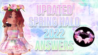 Updated Spring Halo 2022 Answers Royale High Roblox Its Manal [upl. by Clo]