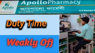 Apollo Pharmacy Duty Time  Weakly Off  Apollo Family [upl. by Tesler]