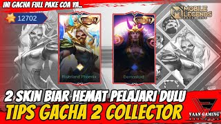 TIPS GACHA 2 SKIN COLLECTOR DI EVENT GRAND COLLECTION HANABI RIVERLAND PHOENIX  MOBILE LEGENDS [upl. by Idhem]