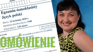 Egzamin ósmoklasisty z polskiego 2020 Omówienie arkusza [upl. by Otina864]