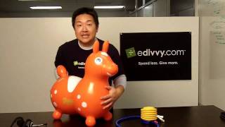 Rody Inflatable Rocking Horse Review [upl. by Ardnwahs]