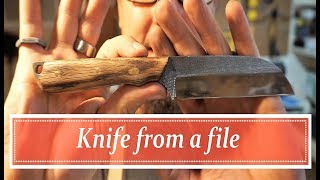 How I Made My First Knife  Knife Making  Vlog [upl. by Anitac]