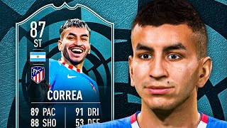 IS HE WORTH IT 🤔 87 POTM CORREA PLAYER REVIEW  FIFA 22 Ultimate Team [upl. by Ssac]