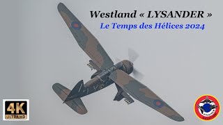 WESTLAND LYSANDER Fête Aérienne Le Temps des Hélices 2024 Cerny  La FertéAlais [upl. by Mickey]