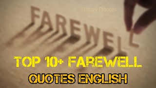 Top 10 Farewell Quotes English lyrics Hindi Voice speech 💬 Farewell Quotes आप मेरे दोस्त रहे हैं [upl. by Arahd]