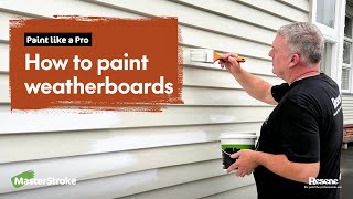 Paint like a Pro  How to paint weatherboards [upl. by Wandy941]