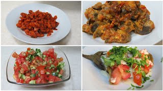 4 recettes de salades faciles amprapides سلطات متنوعة و مختلفة بسيطة و سهلة فالتحضير [upl. by Aggappera]