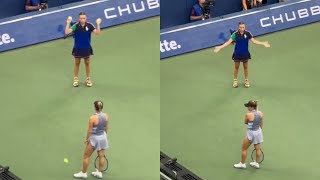 US Open 2024  Yulia Putintsevas bad behaviour with a ballgirl at the US Open [upl. by Morrissey]