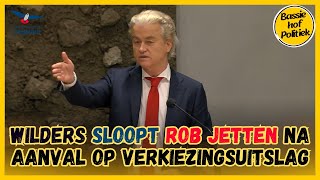 Wilders PVV sloopt Rob Jetten D66 na aanval op verkiezingsuitslag [upl. by Zabrine]