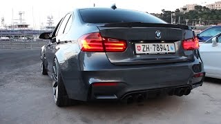 BMW M3 F80 w Akrapovic Straight Pipes [upl. by Etteoj]