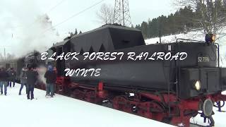 BLACK FOREST RAILROAD WINTER DREAMS Riding the Schwarzwald Historic Train [upl. by Ardried]