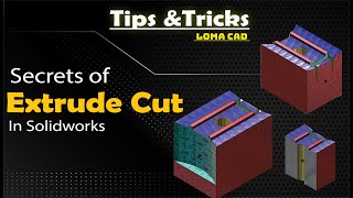 Tips and Tricks How use Extrude Cut in Solidworks tutorial [upl. by Avirt406]