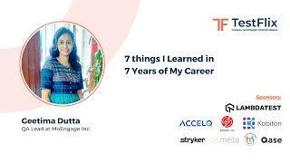 quot7 things I learned in 7 years of my careerquot by Geetima Dutta [upl. by Shaffer]