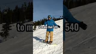 How To Frontside 540  snowboarding skiing [upl. by Lyrrehs100]