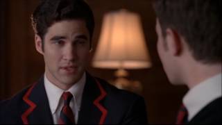 Glee  Kurt and Blaines first kiss 2x16 [upl. by Fineman]