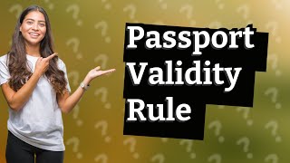 What happens if your passport is less than 6 months valid [upl. by Eaneg]