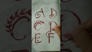 Monogram Letter How to draw Monogram drawing kishoreganjdistrict art drawing monogram [upl. by Reidid]