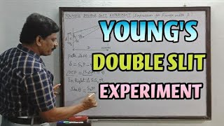 Youngs Double Slit Experiment  Expression For Fringe Width β  Class 12 Physics  Wave Optics [upl. by Aydni]