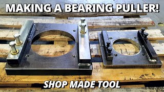 Making a Custom Bearing Puller  Shop Made Tools [upl. by Anahpos719]