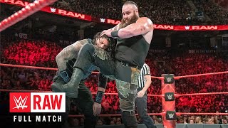 FULL MATCH Roman Reigns vs Braun Strowman — Last Man Standing Match Raw Aug 7 2017 [upl. by Netsirhc]