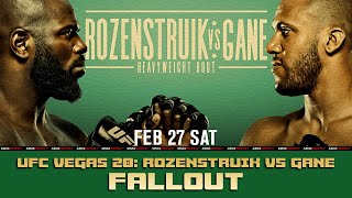 UFC Fight Night 186 Rozenstruik vs Gane  FALLOUT [upl. by Dobrinsky]