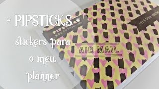 Stickers para o meu Planner  PIPSTICKS [upl. by Eniamej]