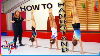 How to Handstand  Gymnastics Tutorial  CBBC [upl. by Keith]