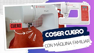 Vamos a COSER CUERO ✨ con la máquina familiar SC220 SINGER [upl. by Ali]