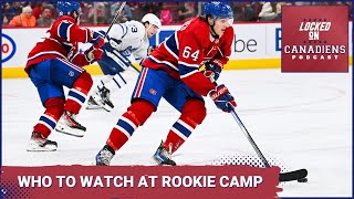 Montreal Canadiens prospects at Habs Rookie Camp Owen Beck Lane Hutson David Reinbacher and more [upl. by Reinar]