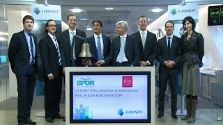 SPDR ETF and Euroclear Bank open the European Market in Paris [upl. by Anavahs948]