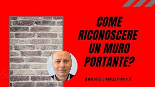 Come riconoscere un muro portante [upl. by Iat400]