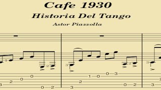 Café 1930  Astor Piazzolla Tablatura [upl. by Girhiny]