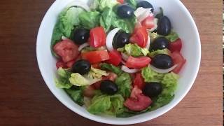 COMMENT FAIRE UNE SALADE  SALADE VERTE  IDÉE SALADE [upl. by Charleen]