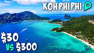 Koh Phi Phi On Two Budgets  Thailands BEST Island 🇹🇭 [upl. by Ponzo646]