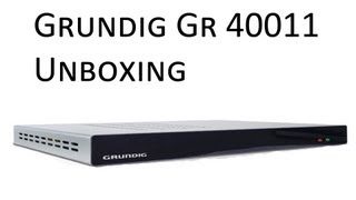 Unboxing  Grundig GR 40011  HDSatellitenReceiver GerDeutsch HQ [upl. by Nnaecyoj]